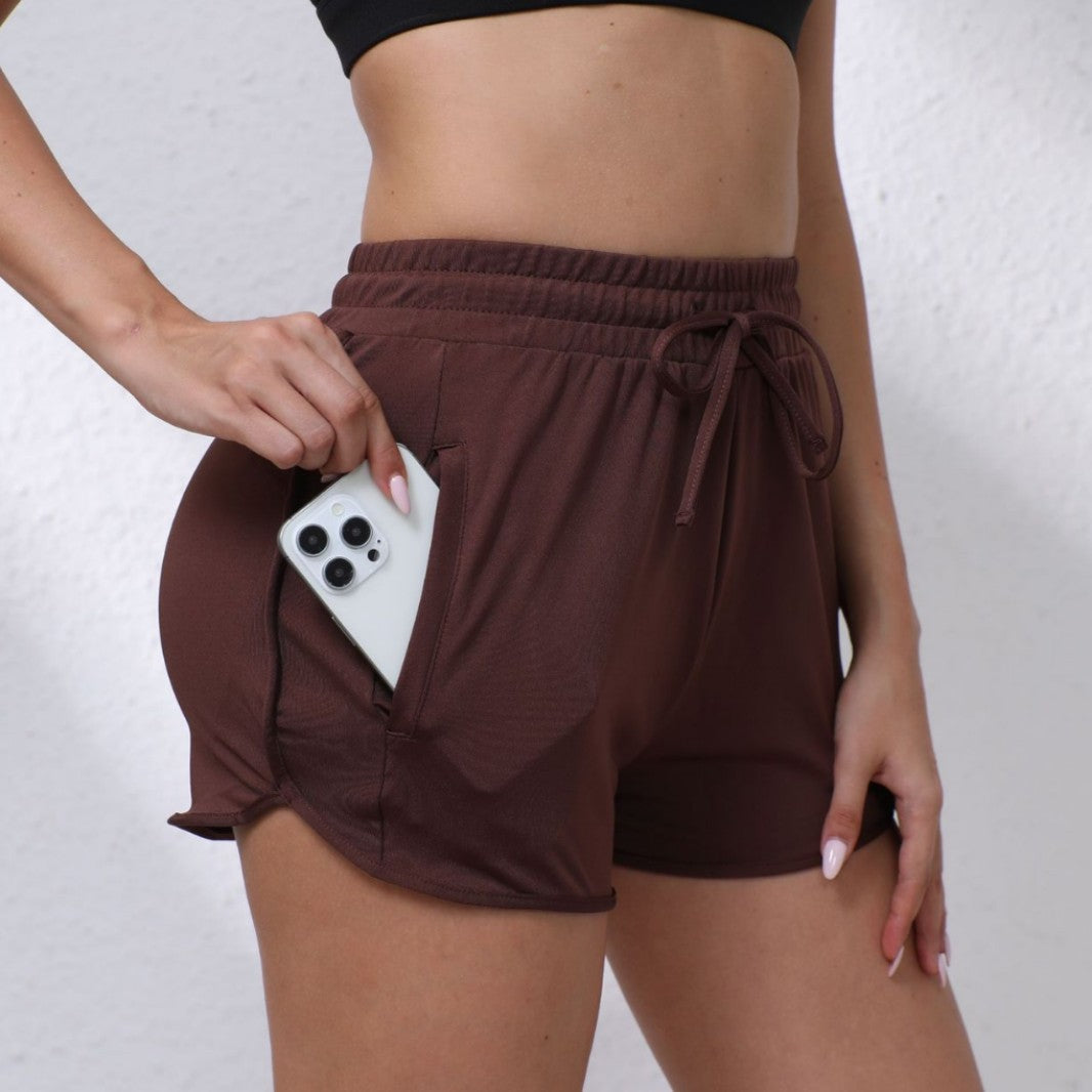Pantalones cortos minimalistas y elegantes de corte entallado para mujer