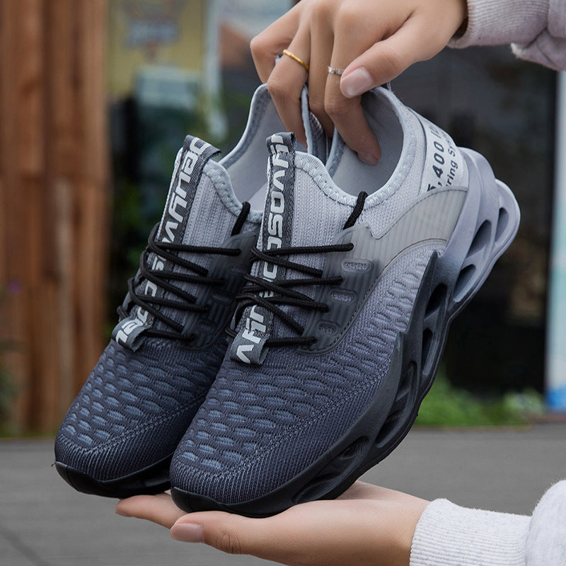 Zapatillas de running informales para parejas Flyknit de talla grande