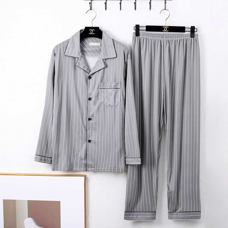 Pijama minimalista de manga larga para hombre