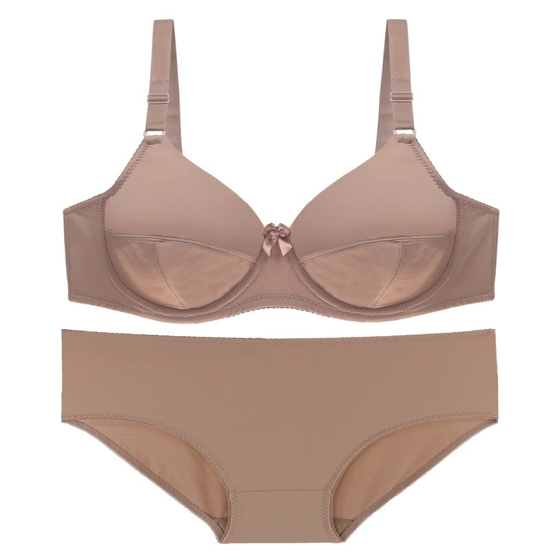 Comfortable Breathable Large Cup Glossy Bra