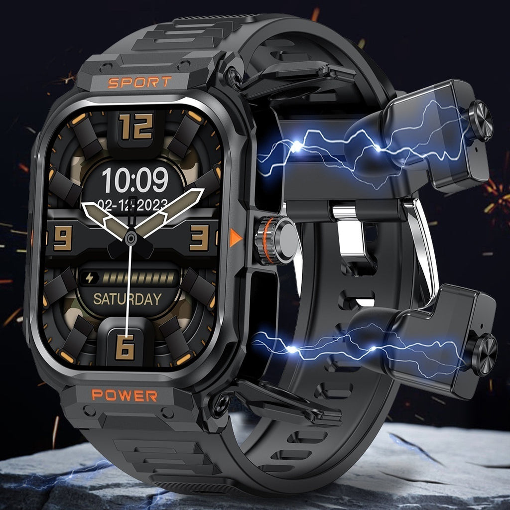 Auriculares inteligentes con llamadas Bluetooth y reloj deportivo