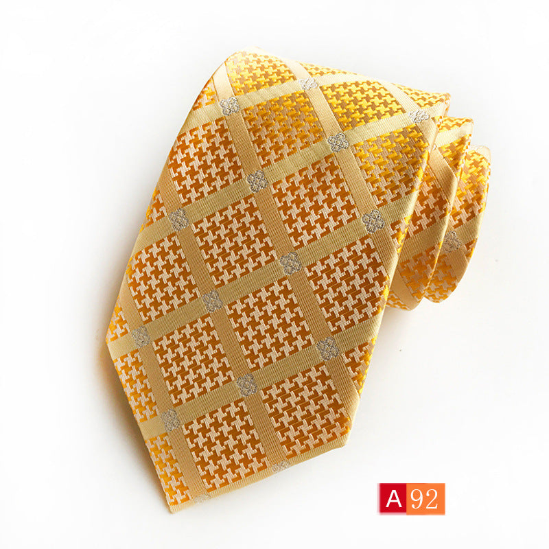 Corbata de jacquard de poliéster para hombre, informal y formal