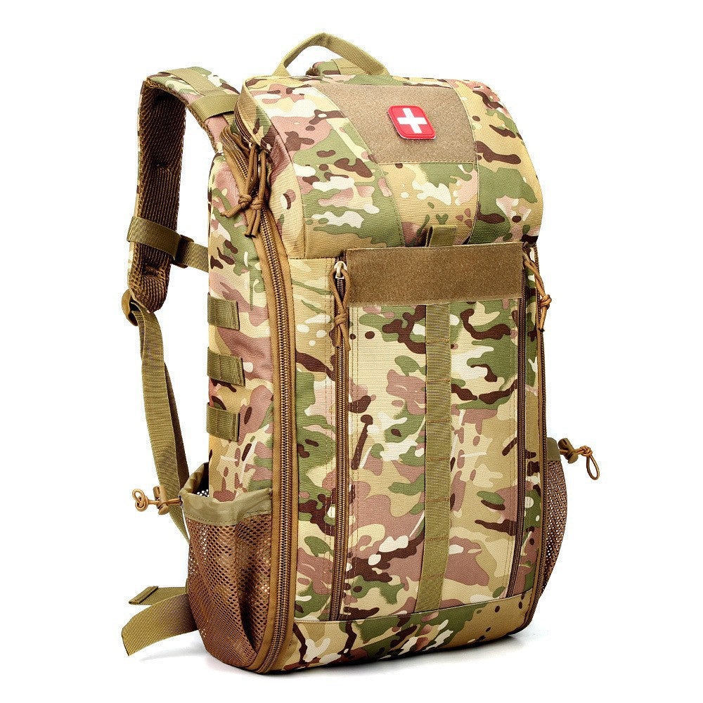 Tactical Hiking Outdoor Medical Backpack High Capacity Camping Mountaineering Rucksack
