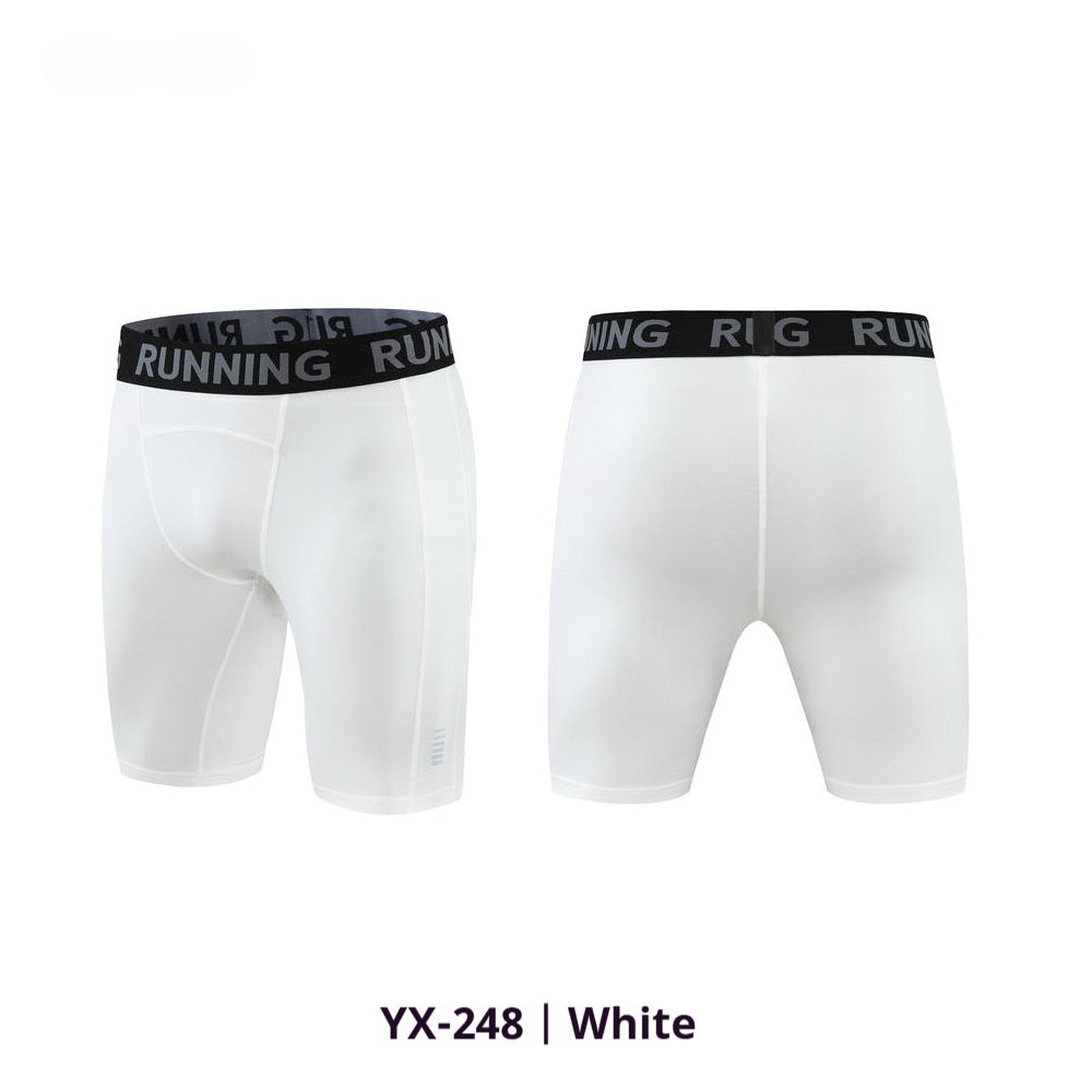 Pantalones deportivos y de fitness de cinco cuartos de alta elasticidad para hombre