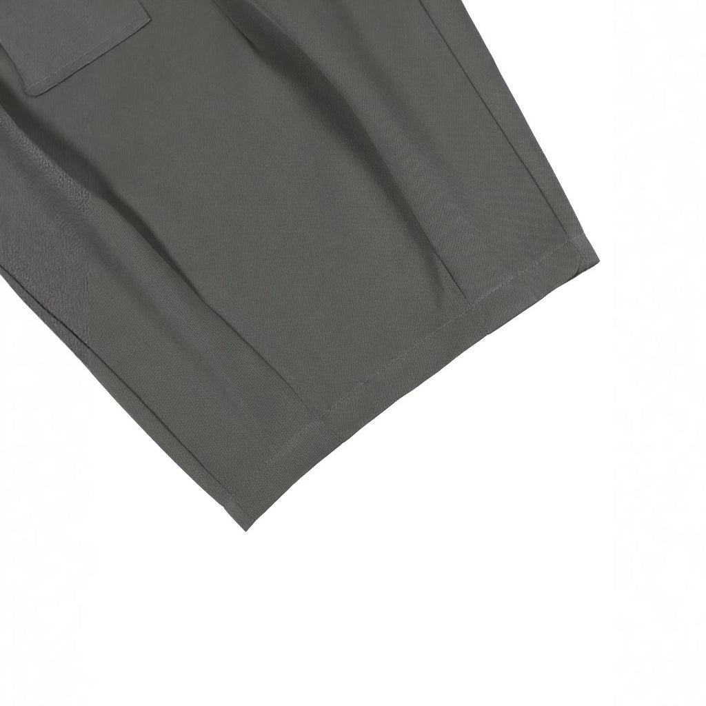 Plus-size Mens Casual Trendy Workwear Capri Pants Dress Pants
