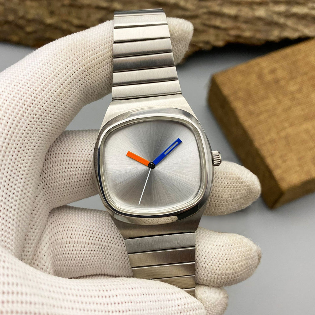 Reloj unisex minimalista sin logotipo para hombres y mujeres jóvenes