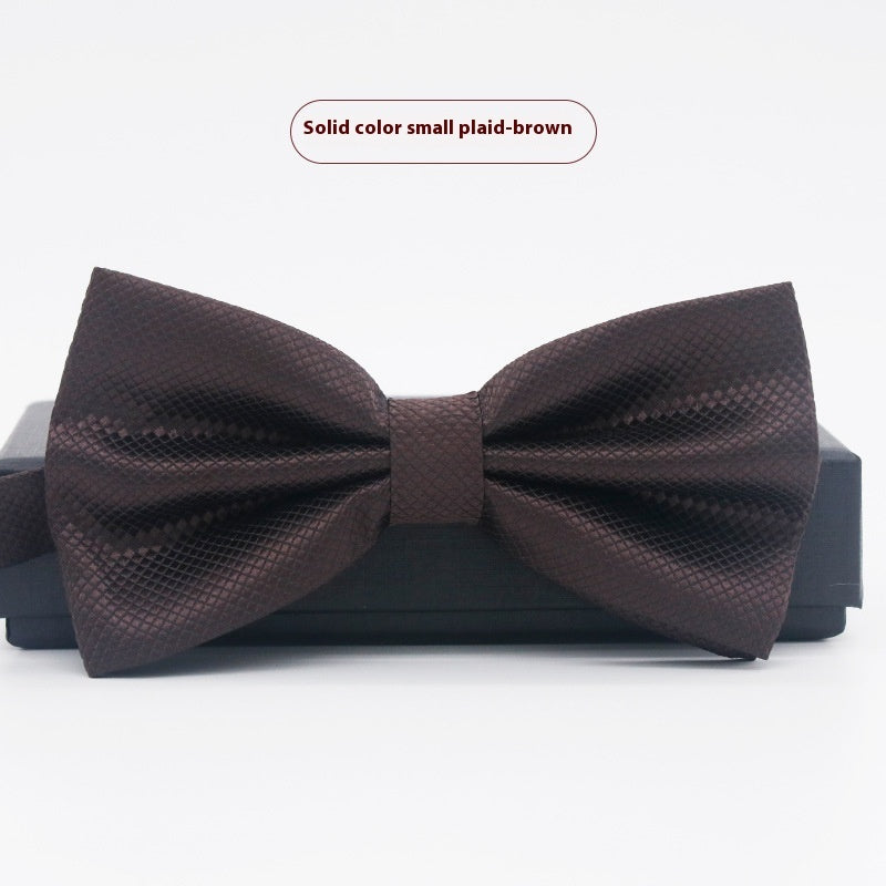 Corbata de lazo para novio, de color liso, para boda, negocios, informal, para hombre