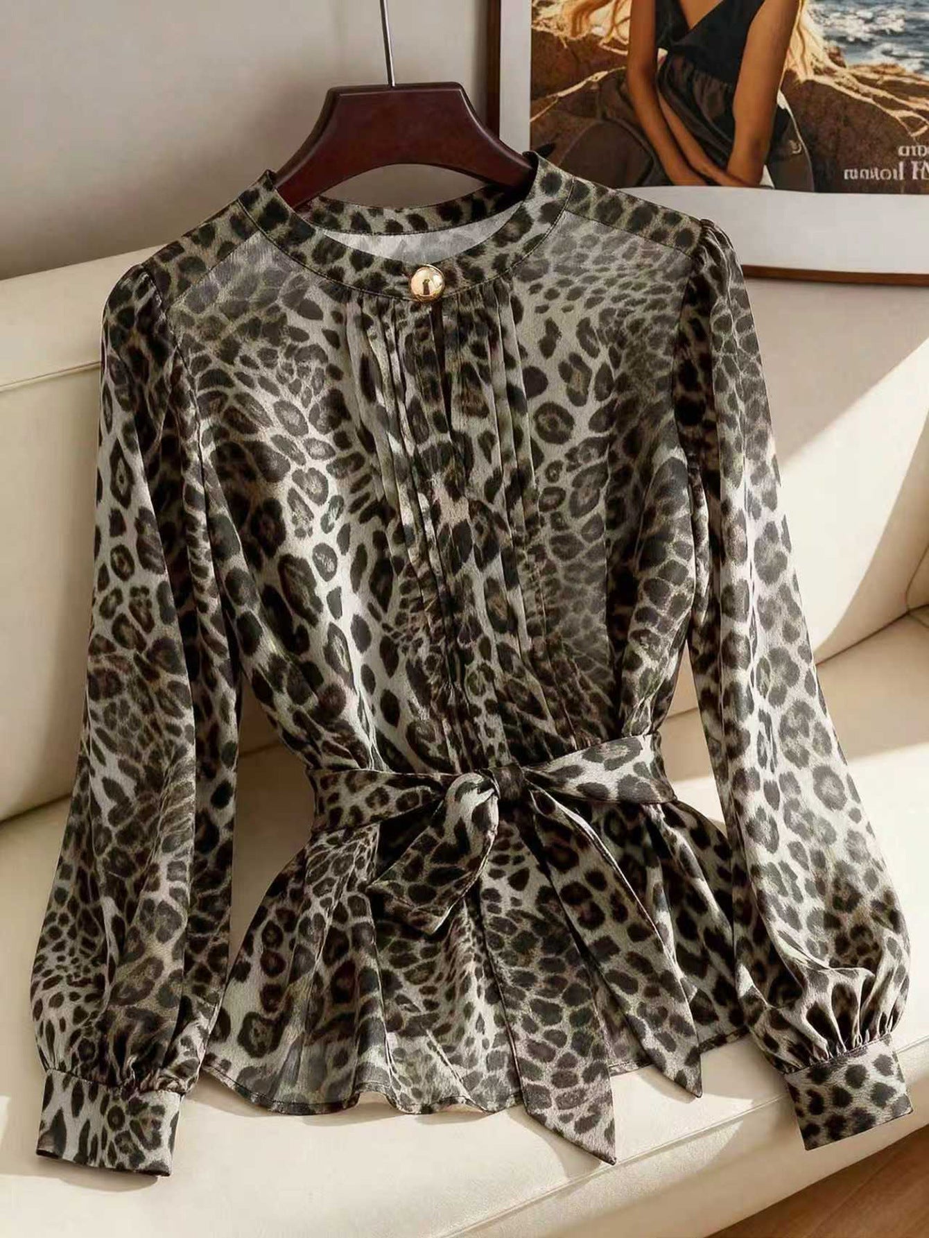 Loose-fit Chic Chiffon Blouse For Women