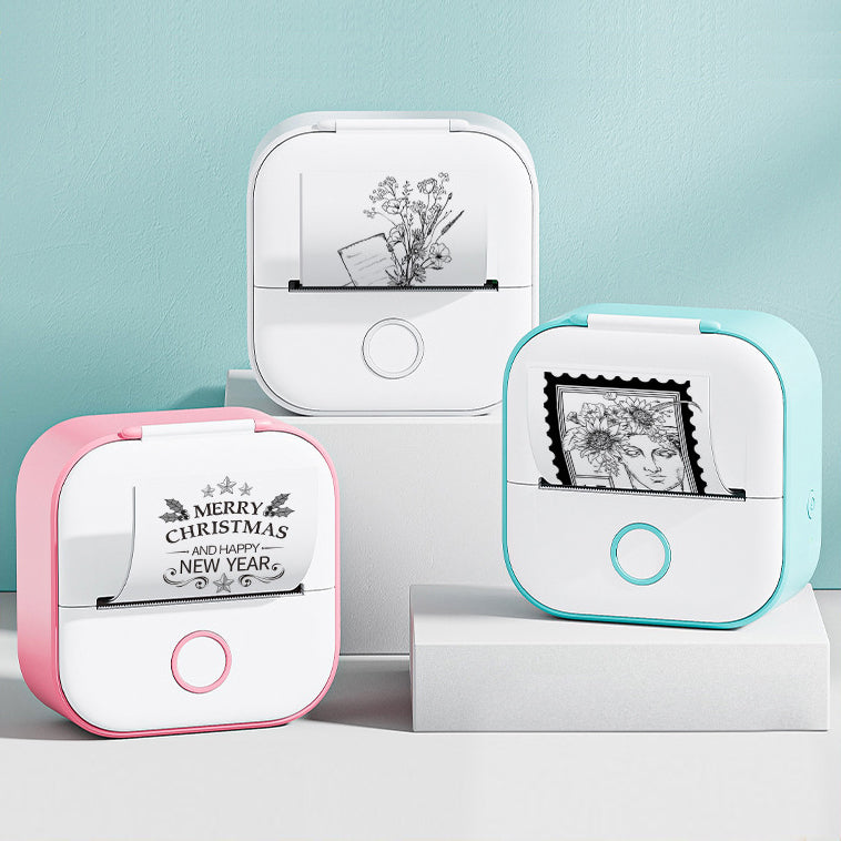 Mini impresora térmica portátil de etiquetas, impresora de fotos para el hogar, impresora de preguntas incorrectas para estudiantes, mini impresora de etiquetas compatible con Bluetooth, etiqueta de precio