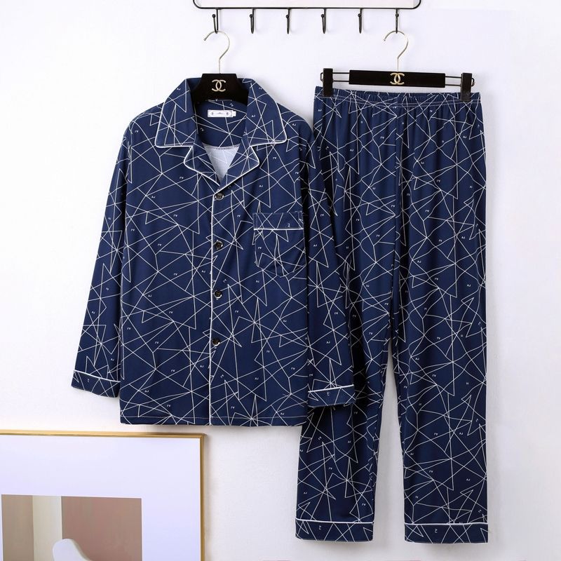 Pijama minimalista de manga larga para hombre