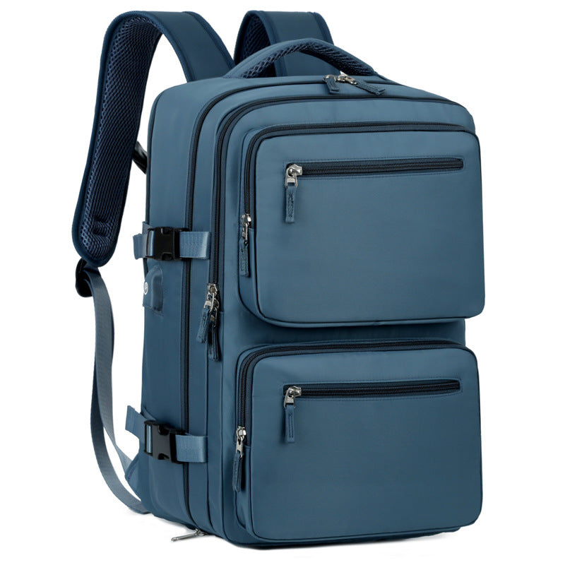 Mens Large-Capacity Business Backpack With Dry-Wet Separation Compartments