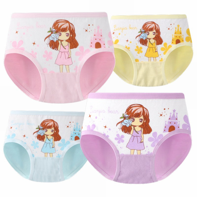 Ropa interior para niñas, ropa interior de algodón para niños, calzoncillos para bebés, pantalones cortos para estudiantes.