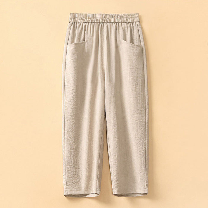 Casual Harem Pants High Waist Loose Fit
