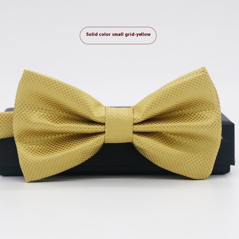 Corbata de lazo para novio, de color liso, para boda, negocios, informal, para hombre