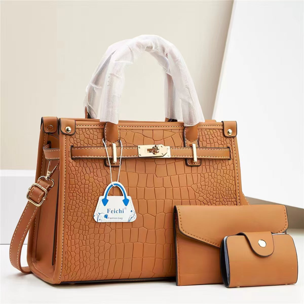 Bolso de mano de tres piezas Macaron, elegante y minimalista