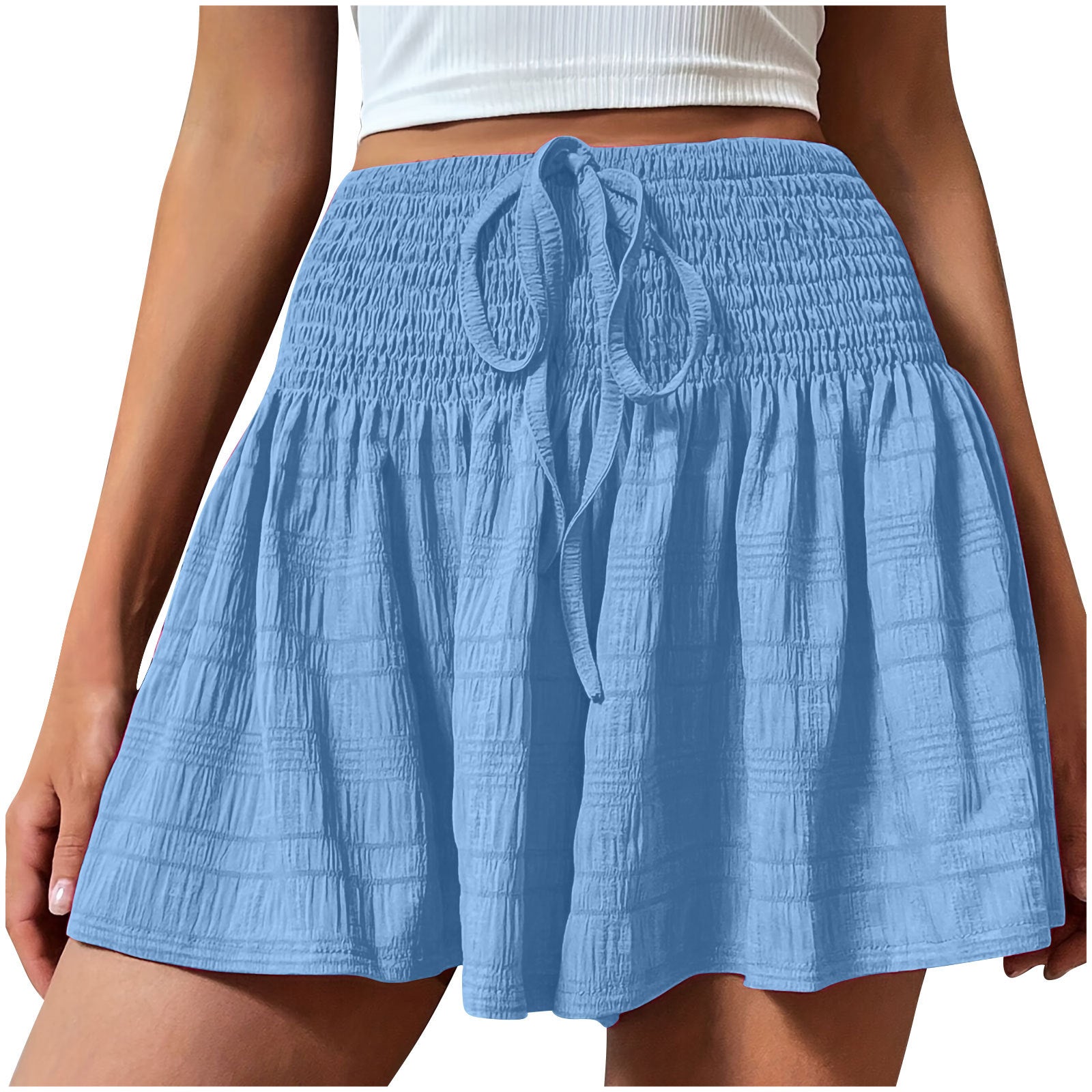 Shorts con cordón elegantes y minimalistas para mujer