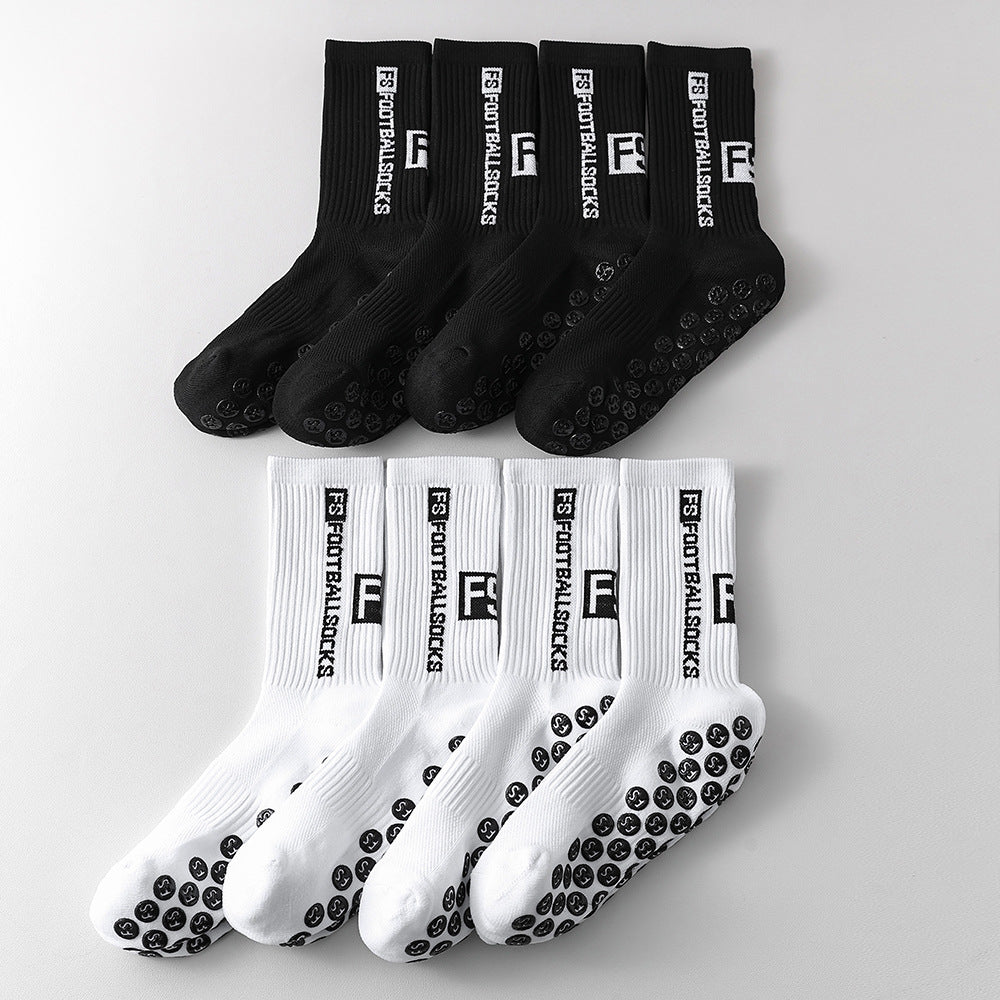 Calcetines deportivos para hombre con adhesivo de puntos de nailon para un agarre antideslizante.
