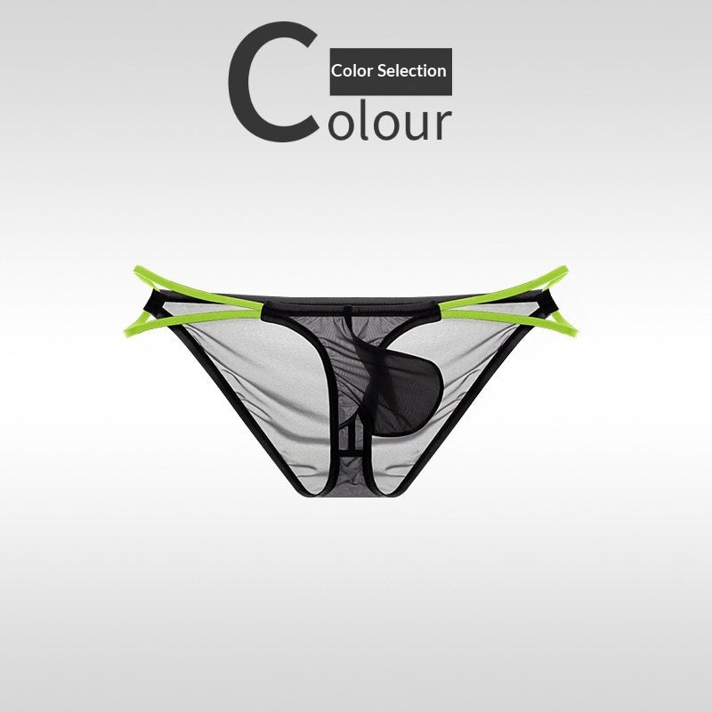 Calzoncillos ultrafinos de seda helada para hombre con cinturilla adelgazante