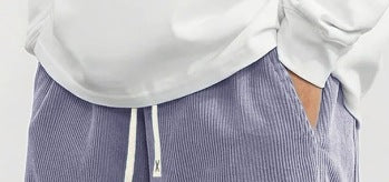Men's Corduroy Mid-Waist Casual Pants