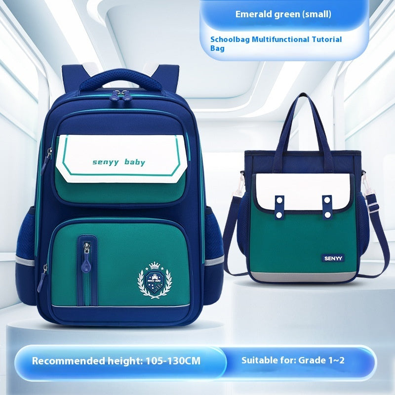 Mochila infantil con protección para la columna vertebral, impermeable, de tela Oxford de gran capacidad