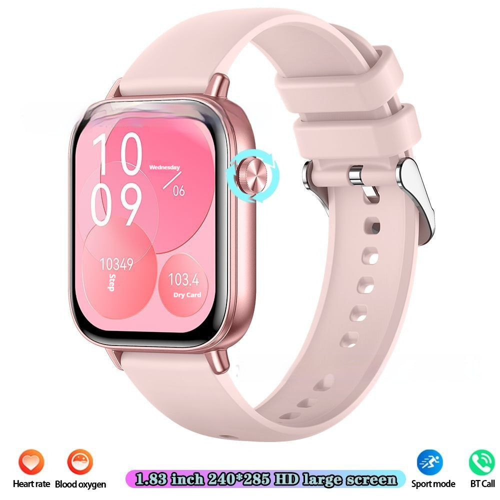 Reloj inteligente con podómetro, monitor de ritmo cardíaco, llamadas Bluetooth, pantalla táctil de 169 pulgadas, pulsera inteligente