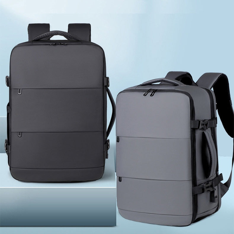 Mochila de viaje con compartimento para zapatos de gran capacidad