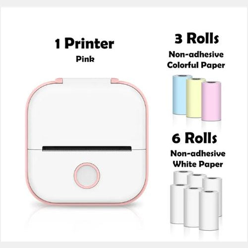 Mini impresora térmica portátil de etiquetas, impresora de fotos para el hogar, impresora de preguntas incorrectas para estudiantes, mini impresora de etiquetas compatible con Bluetooth, etiqueta de precio