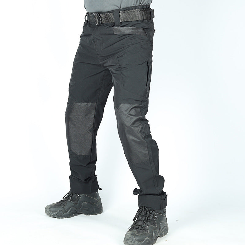Pantalones de entrenamiento ligeros y multifuncionales para exteriores T1908 con múltiples bolsillos