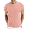 Men's Solid Color Casual Crewneck T-Shirt