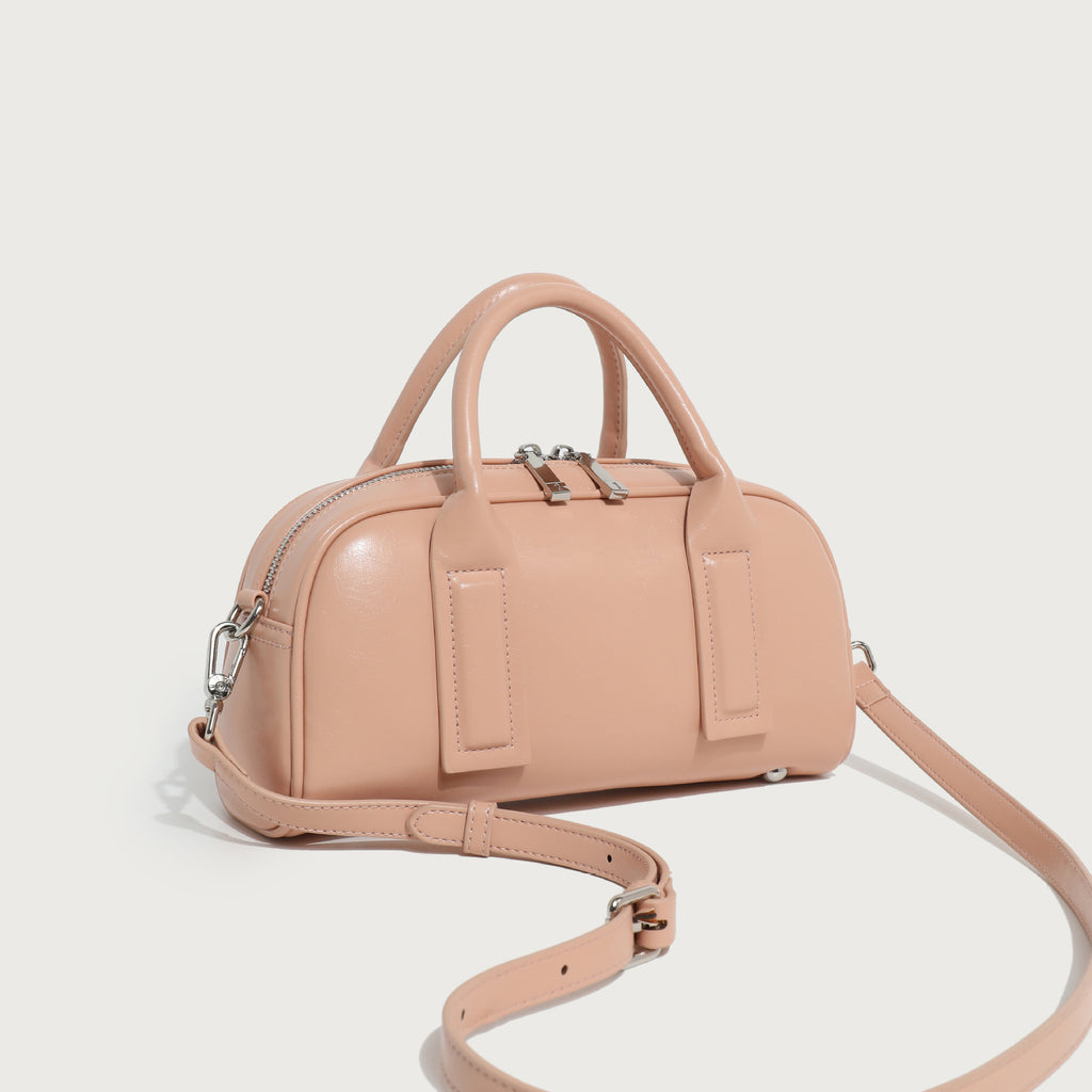 Bolso bandolera sencillo de piel suave para mujer con gran capacidad