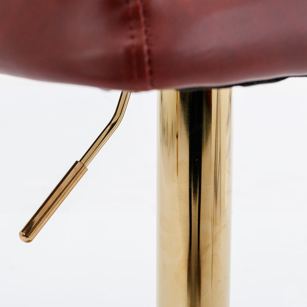 Taburetes de bar giratorios de altura ajustable de AA Furniture, modernos taburetes tapizados en PU