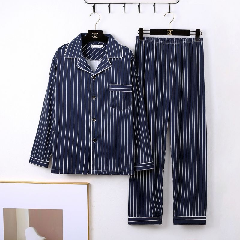 Pijama minimalista de manga larga para hombre