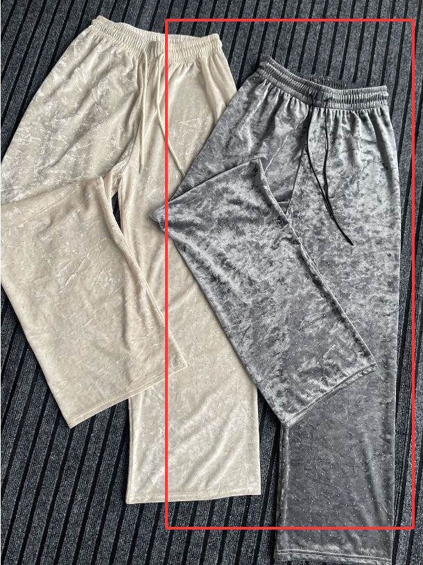 Pantalones rectos adelgazantes de cintura alta para mujer
