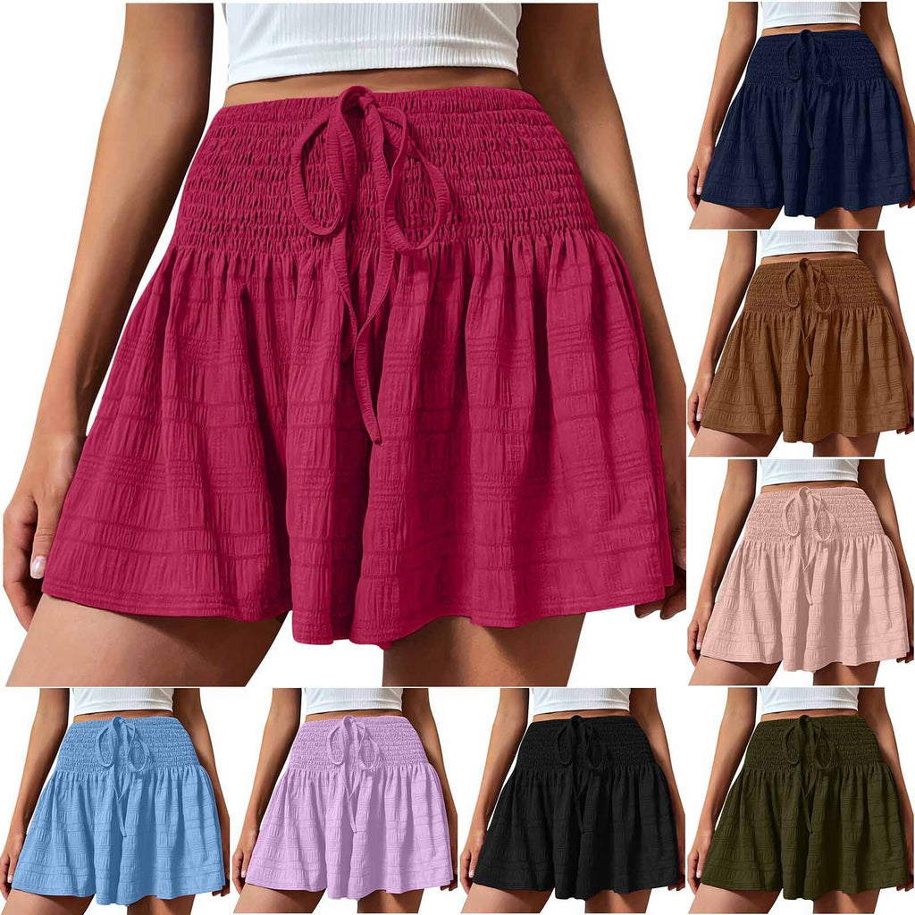 Shorts con cordón elegantes y minimalistas para mujer