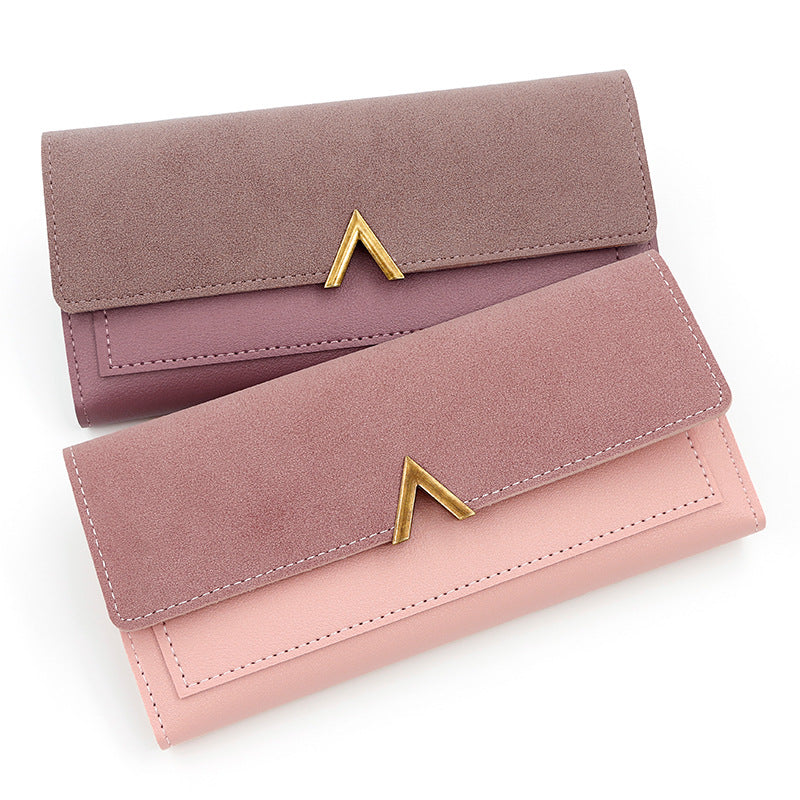 Cartera larga sencilla y de moda para mujer