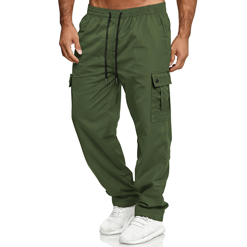 Pantalones de trabajo para exteriores, holgados y rectos, para hombre