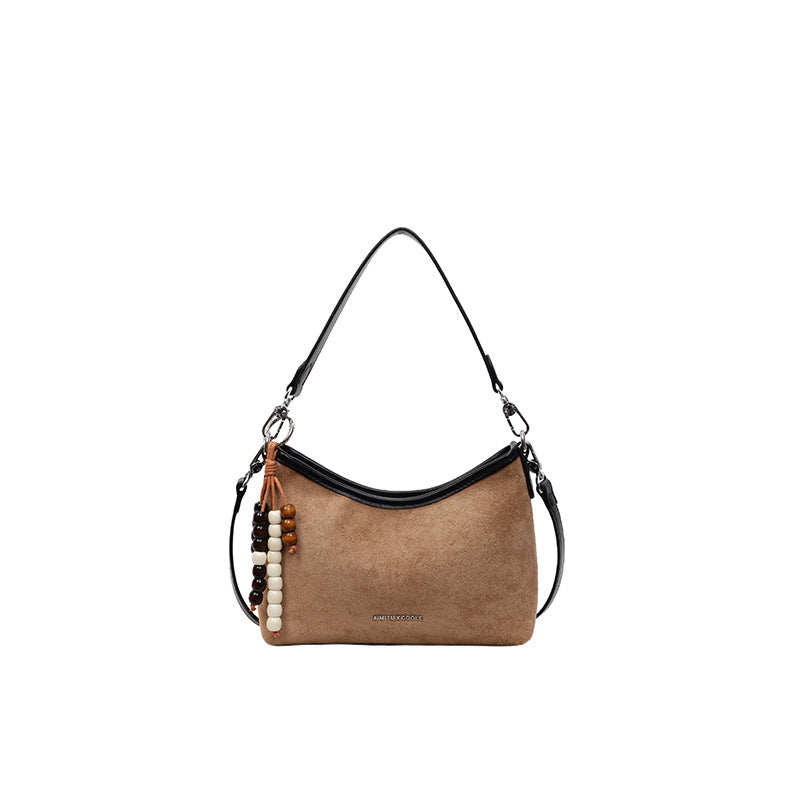 Bolso bandolera minimalista de estilo coreano para mujer, versátil y de color liso.