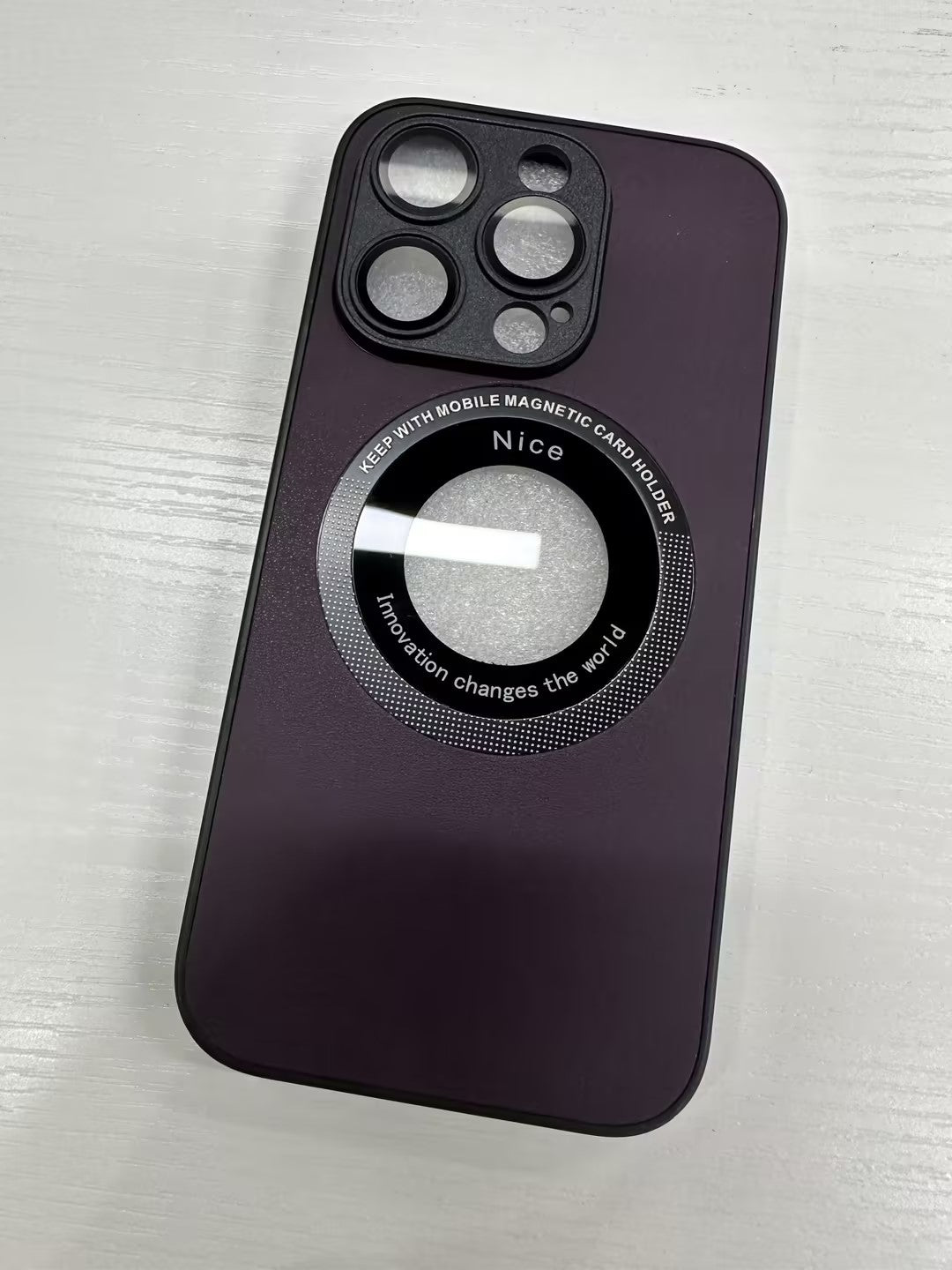 Funda de piel de grano de lichi para iPhone 15 PRO