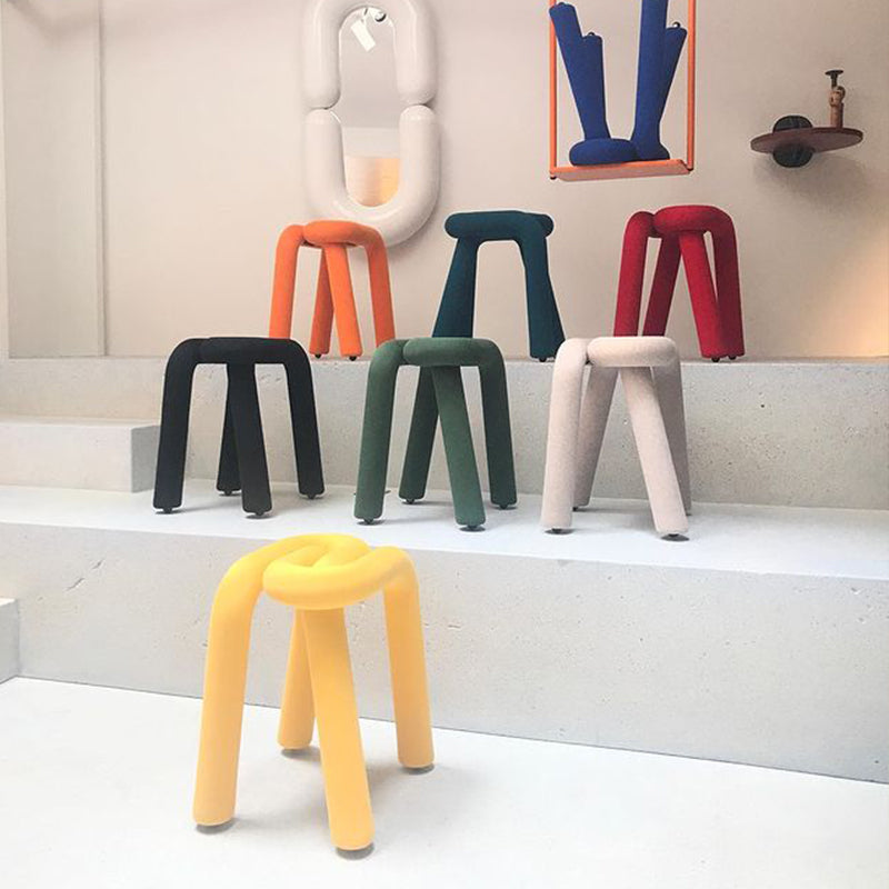 Silla curva creativa de forma minimalista nórdica