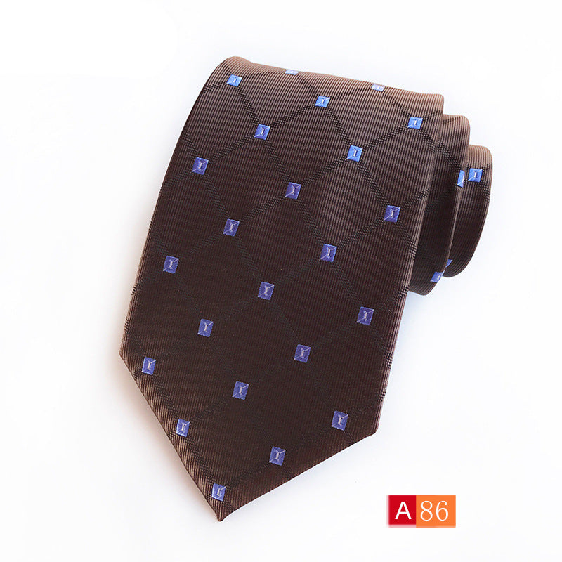 Corbata de jacquard de poliéster para hombre, informal y formal