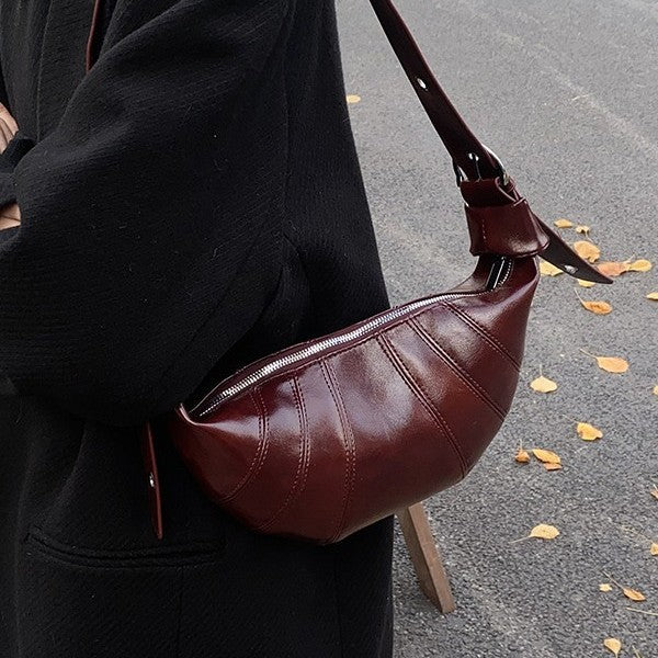 Bolso Dumpling: un bolso bandolera sencillo, elegante y retro para mujer.