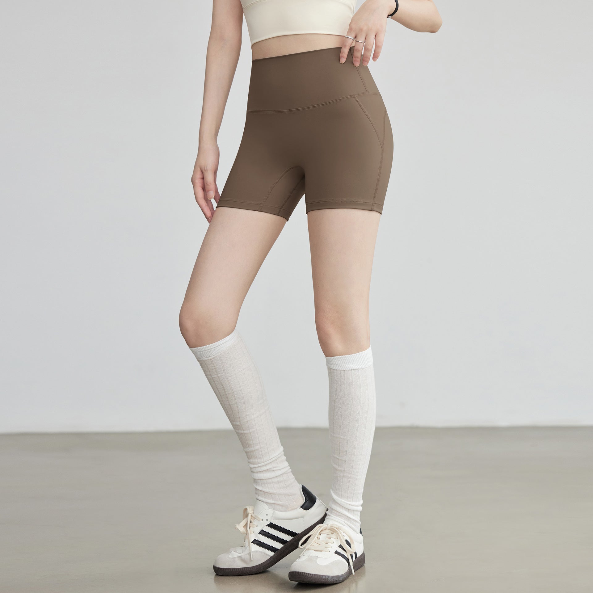 Yoga Shorts For Women High Top Sports Cycling Pants