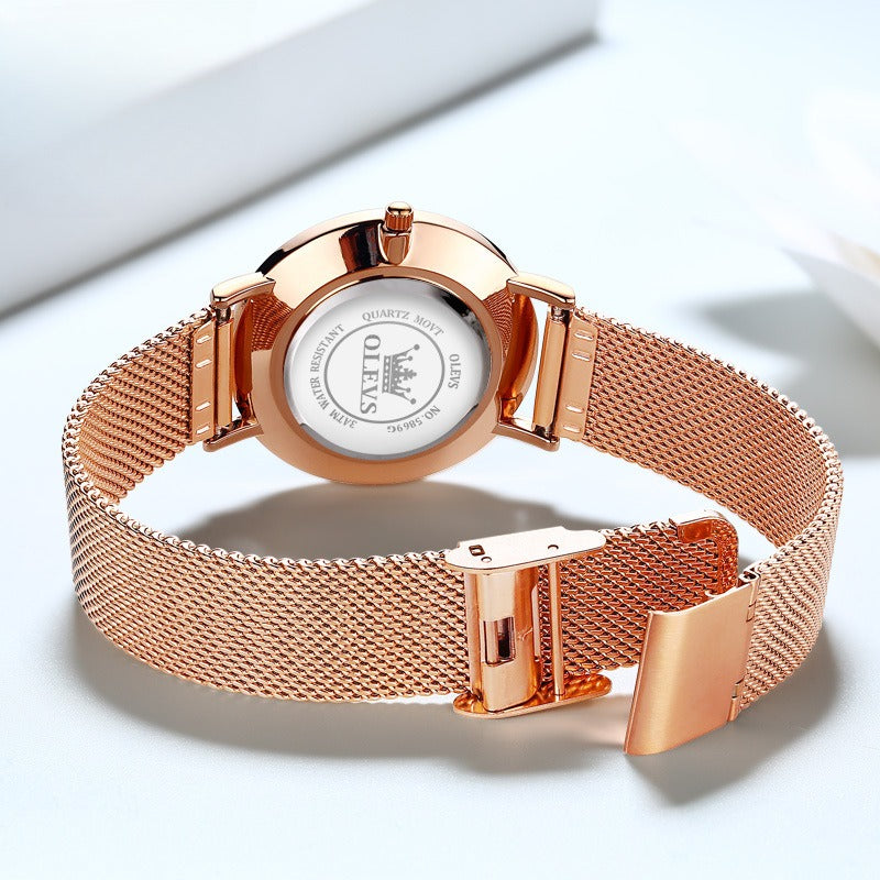 Reloj electrónico de cuarzo para pareja de hombres y mujeres delgados para el Día de San Valentín