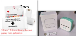 Mini impresora térmica portátil de etiquetas, impresora de fotos para el hogar, impresora de preguntas incorrectas para estudiantes, mini impresora de etiquetas compatible con Bluetooth, etiqueta de precio