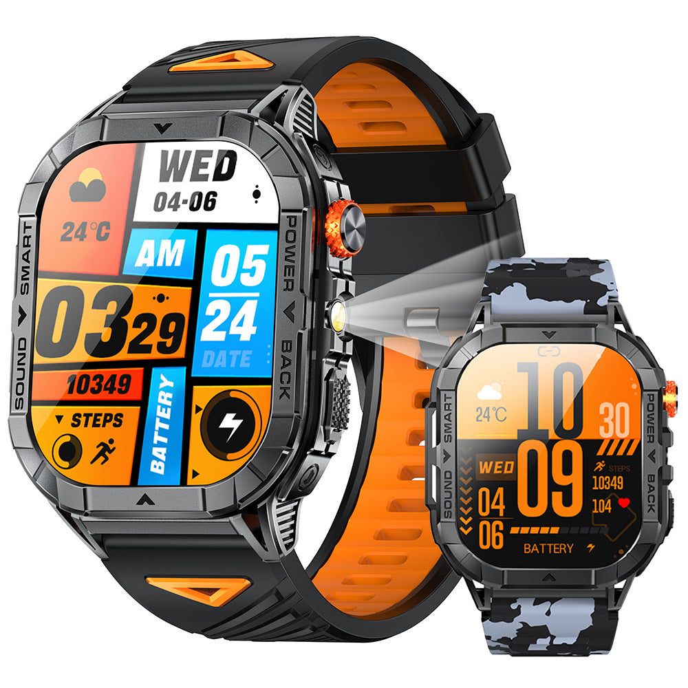 Reloj inteligente K70A con monitorización de frecuencia cardíaca y llamadas Bluetooth