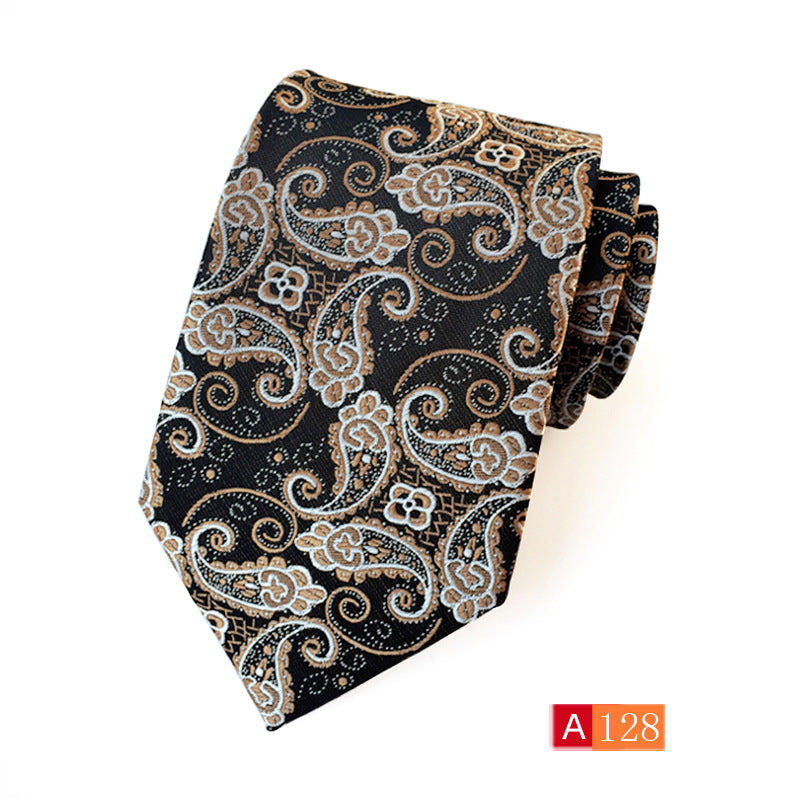Corbata de jacquard de poliéster para hombre, informal y formal