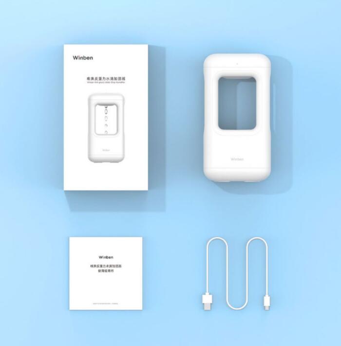 Nuevo humidificador de aire para el hogar, silencioso, para dormitorio, antigravedad, con gotas de agua y luz ambiental.