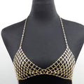 Leisure Nightclub Body Chains Artificial Diamond Chest Necklace