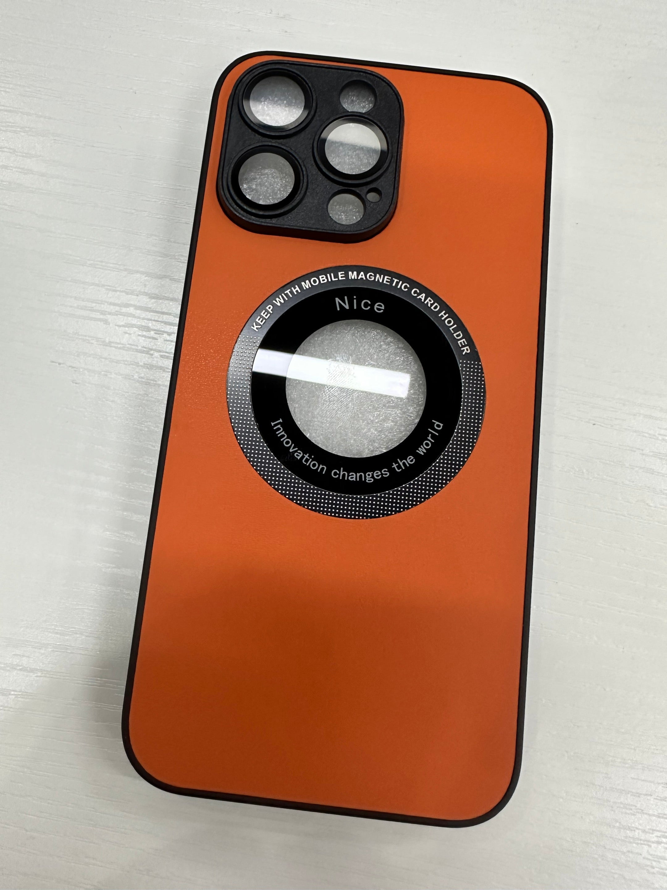 Funda de piel de grano de lichi para iPhone 15 PRO