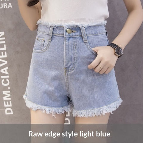 Nuevos pantalones cortos vaqueros para mujer para el verano, estilo coreano, adelgazantes y súper versátiles.